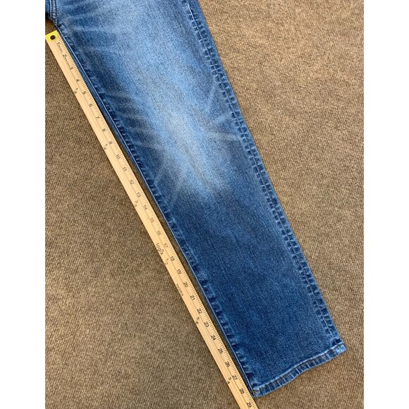 American Eagle Jeans Mens 30x30 Original Straight Whiskered Y2K Denim Airflex+ - Picture 7 of 10